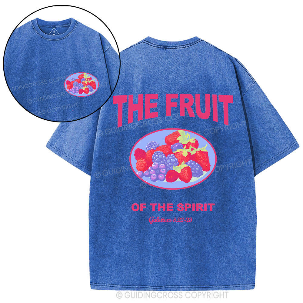 The Fruit Of The Spirit Christian Washed T-Shirt