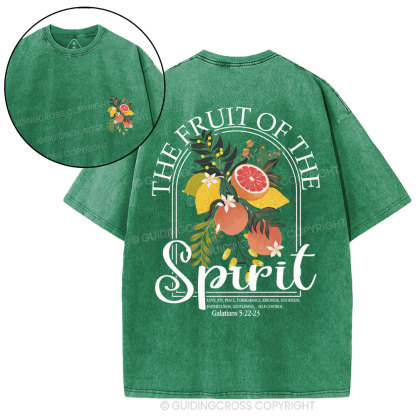 The Fruit Of The Spirit Christian Washed T-Shirt