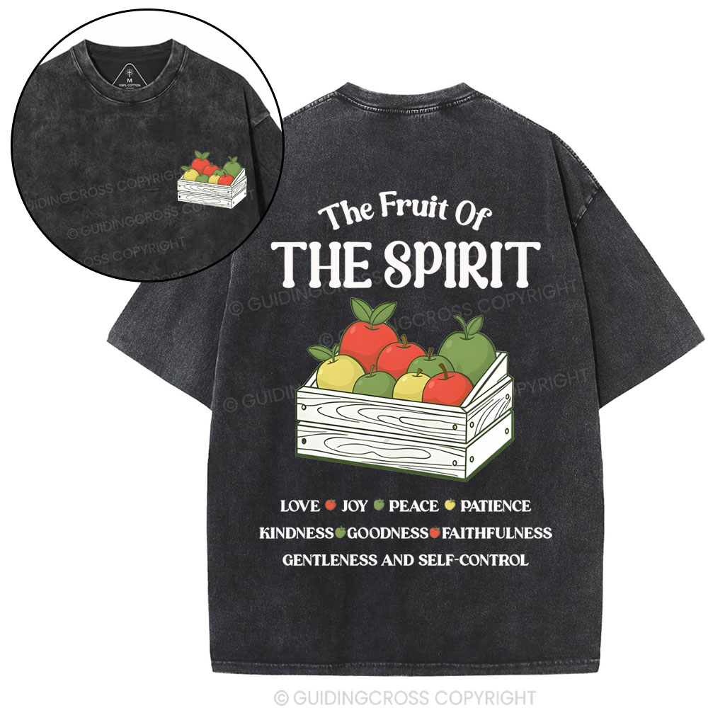 The Fruit Of The Spirit Christian Washed T-Shirt