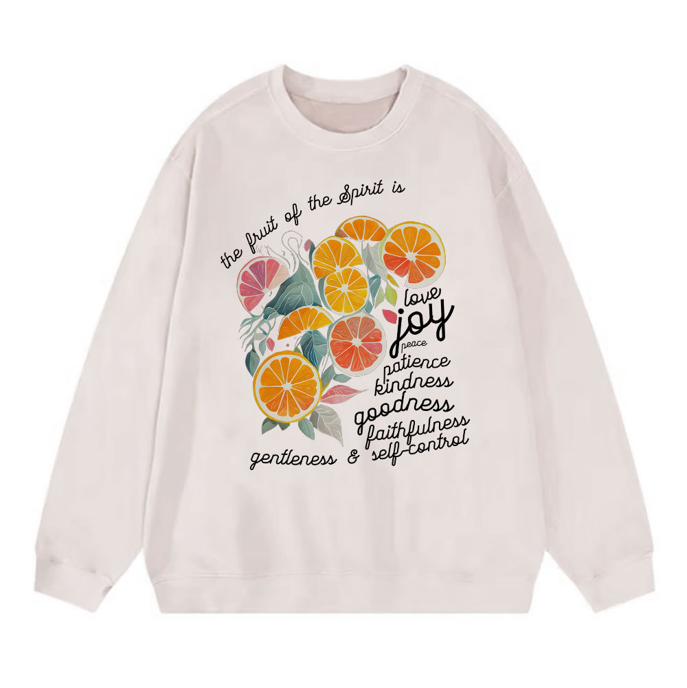 The Fruit Of The Spirit Is Love Christian Washed Sweatshirt
