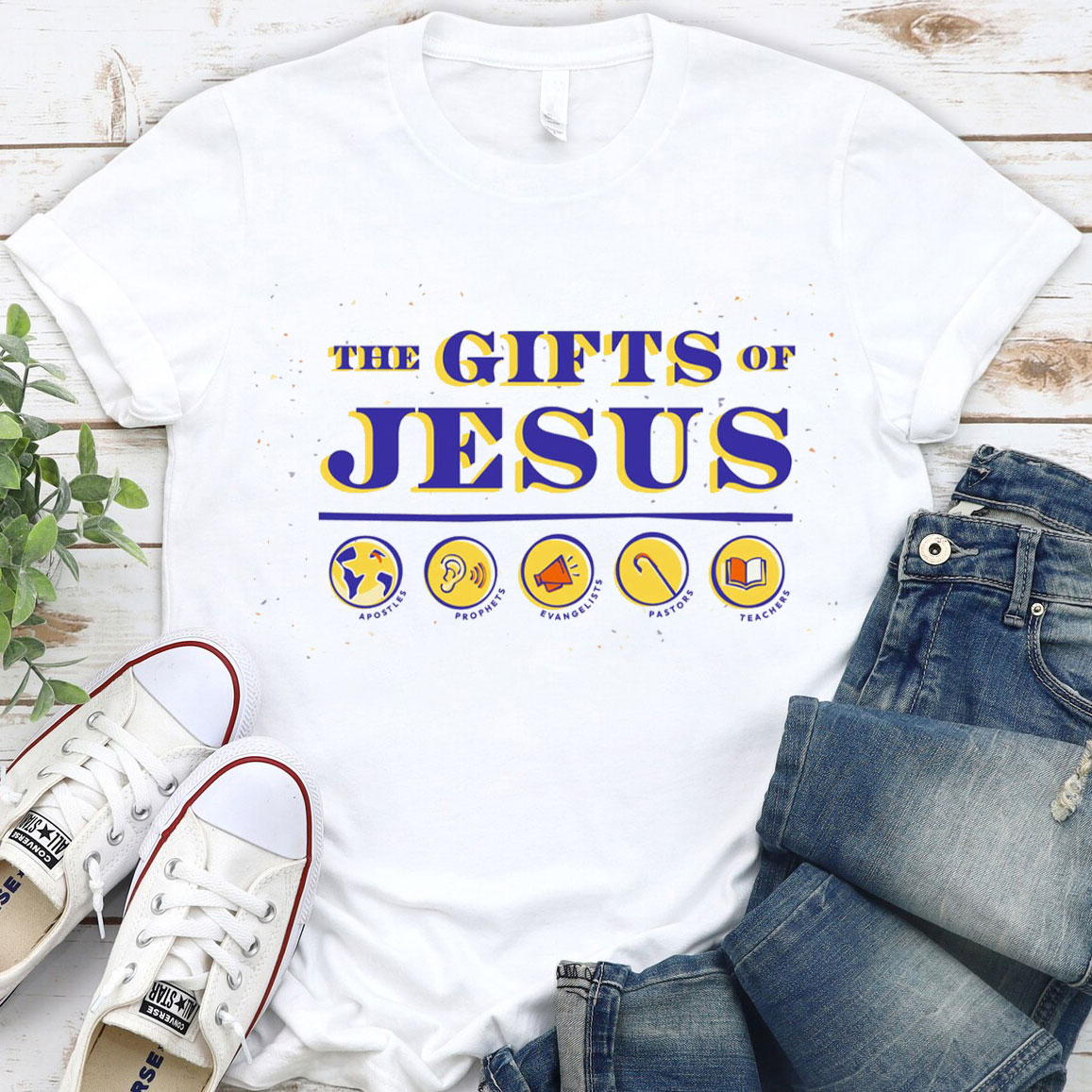 The Gifts Of Jesus Christmas Christian T-Shirt