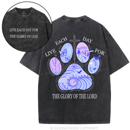 The Glory Of The Lord  Christian Washed T-Shirt
