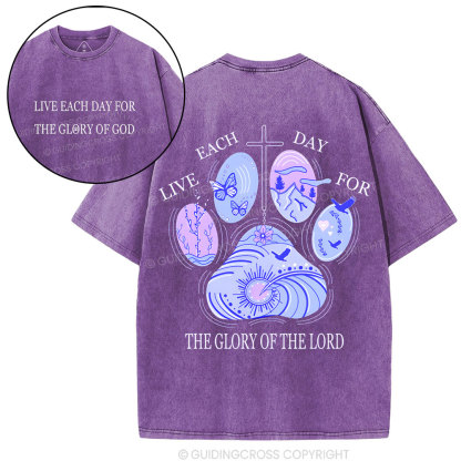The Glory Of The Lord  Christian Washed T-Shirt