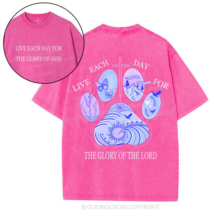The Glory Of The Lord  Christian Washed T-Shirt