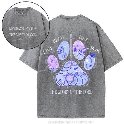 The Glory Of The Lord  Christian Washed T-Shirt