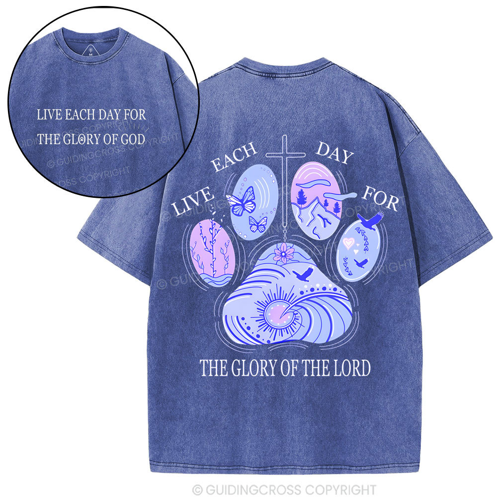 The Glory Of The Lord  Christian Washed T-Shirt