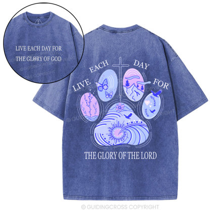 The Glory Of The Lord  Christian Washed T-Shirt