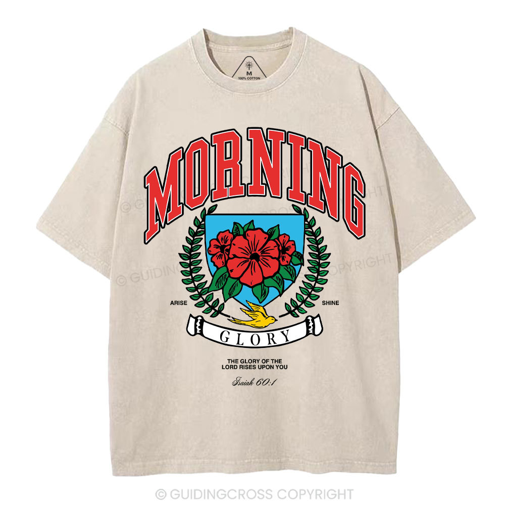 The Glory Of The Lord Rises Upon You Christian Washed T-Shirt