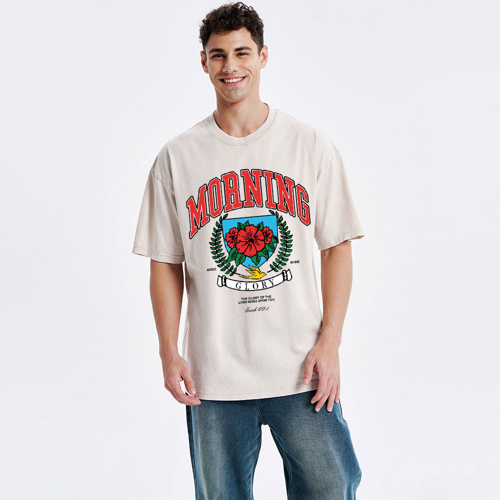 The Glory Of The Lord Rises Upon You Christian Washed T-Shirt