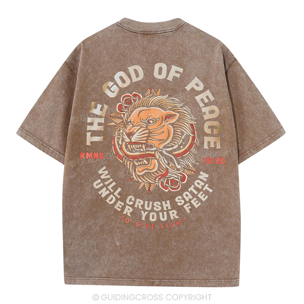 The God Of Peace Christian Washed T-Shirt