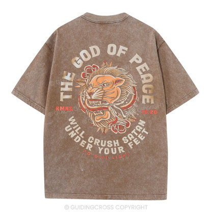 The God Of Peace Christian Washed T-Shirt