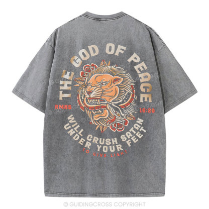 The God Of Peace Christian Washed T-Shirt