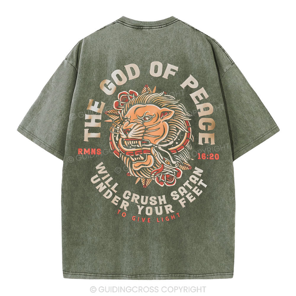 The God Of Peace Christian Washed T-Shirt