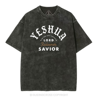 The God Who Provides Redeemer Christian Washed T-Shirt