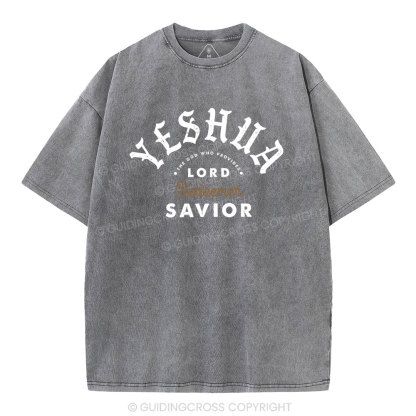 The God Who Provides Redeemer Christian Washed T-Shirt