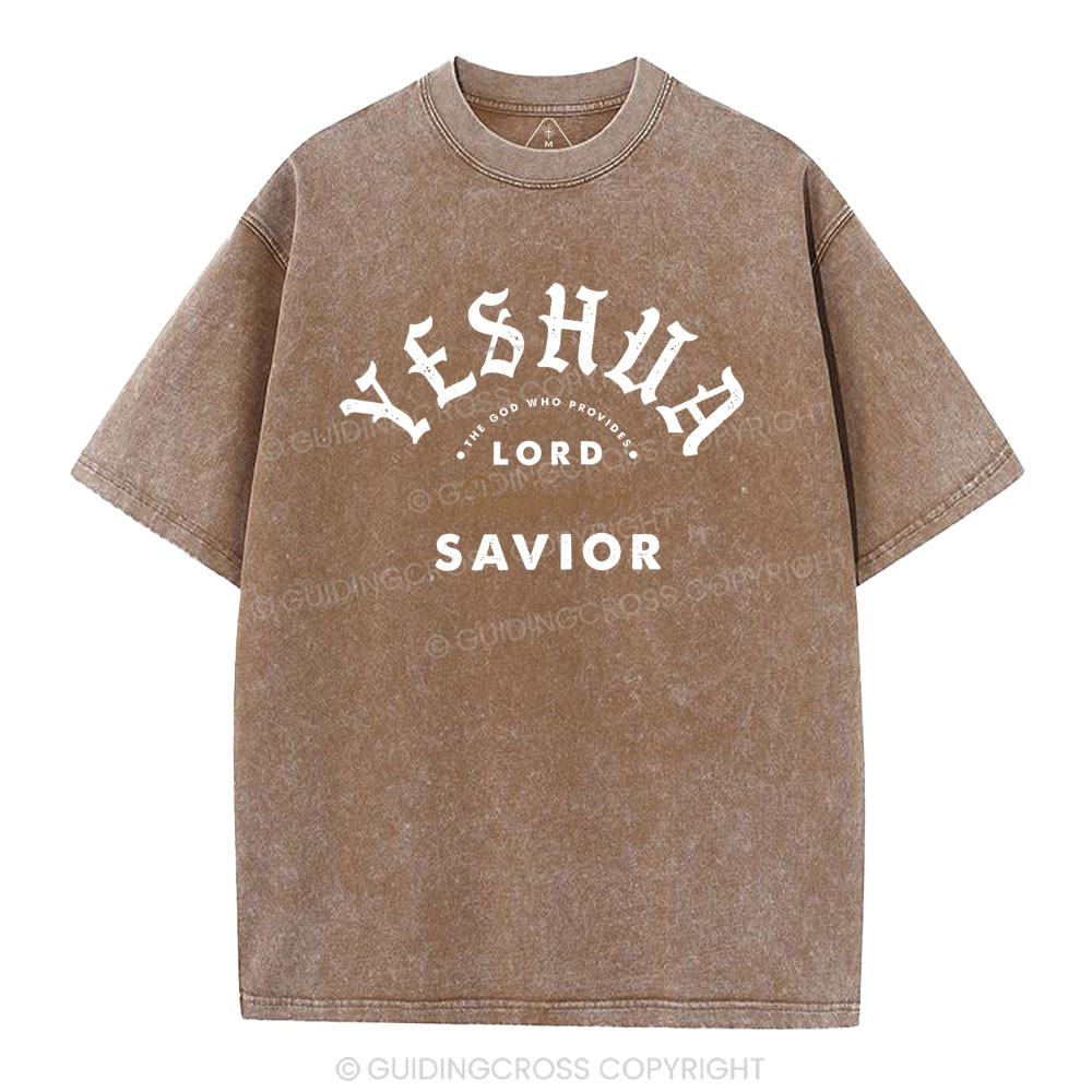 The God Who Provides Redeemer Christian Washed T-Shirt