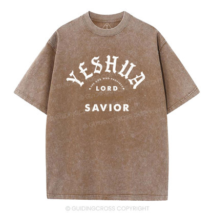 The God Who Provides Redeemer Christian Washed T-Shirt