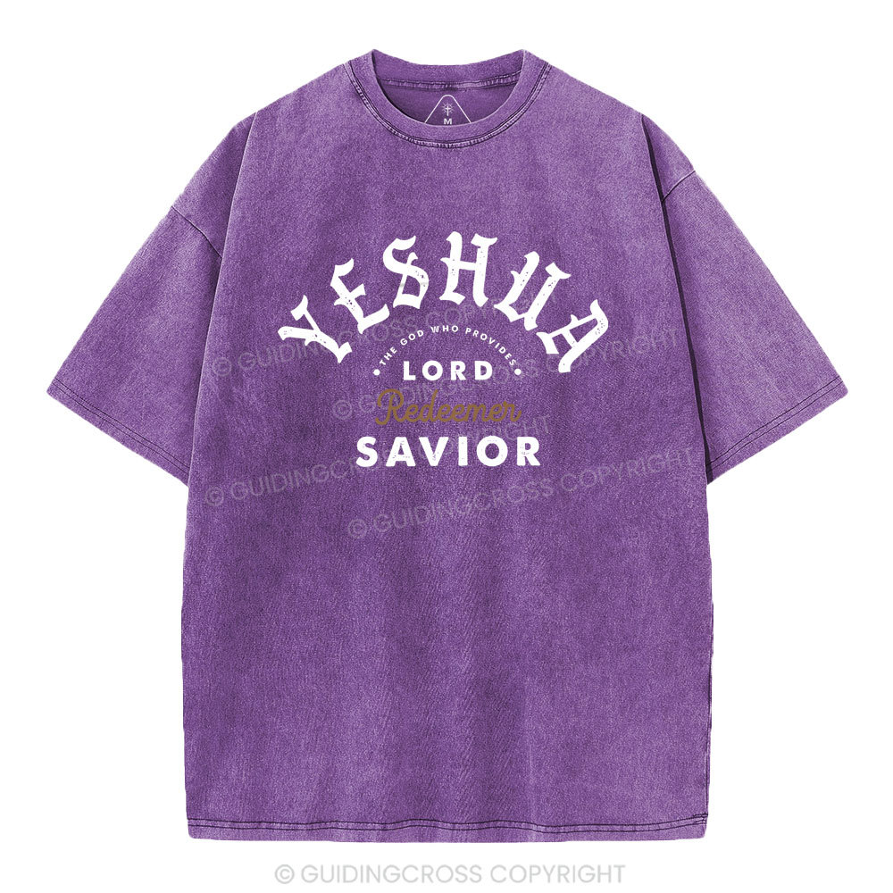 The God Who Provides Redeemer Christian Washed T-Shirt