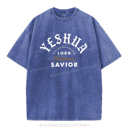 The God Who Provides Redeemer Christian Washed T-Shirt