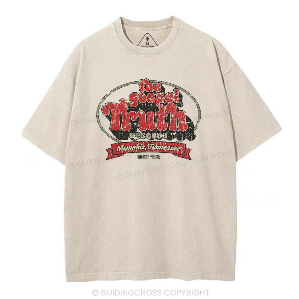 The Godpel Truth Christian Washed T-Shirt