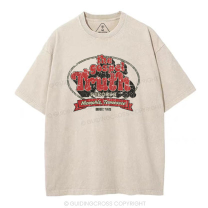 The Godpel Truth Christian Washed T-Shirt