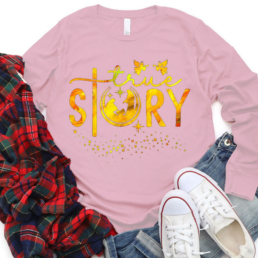 The Gold True Story Christian Christmas T-Shirt