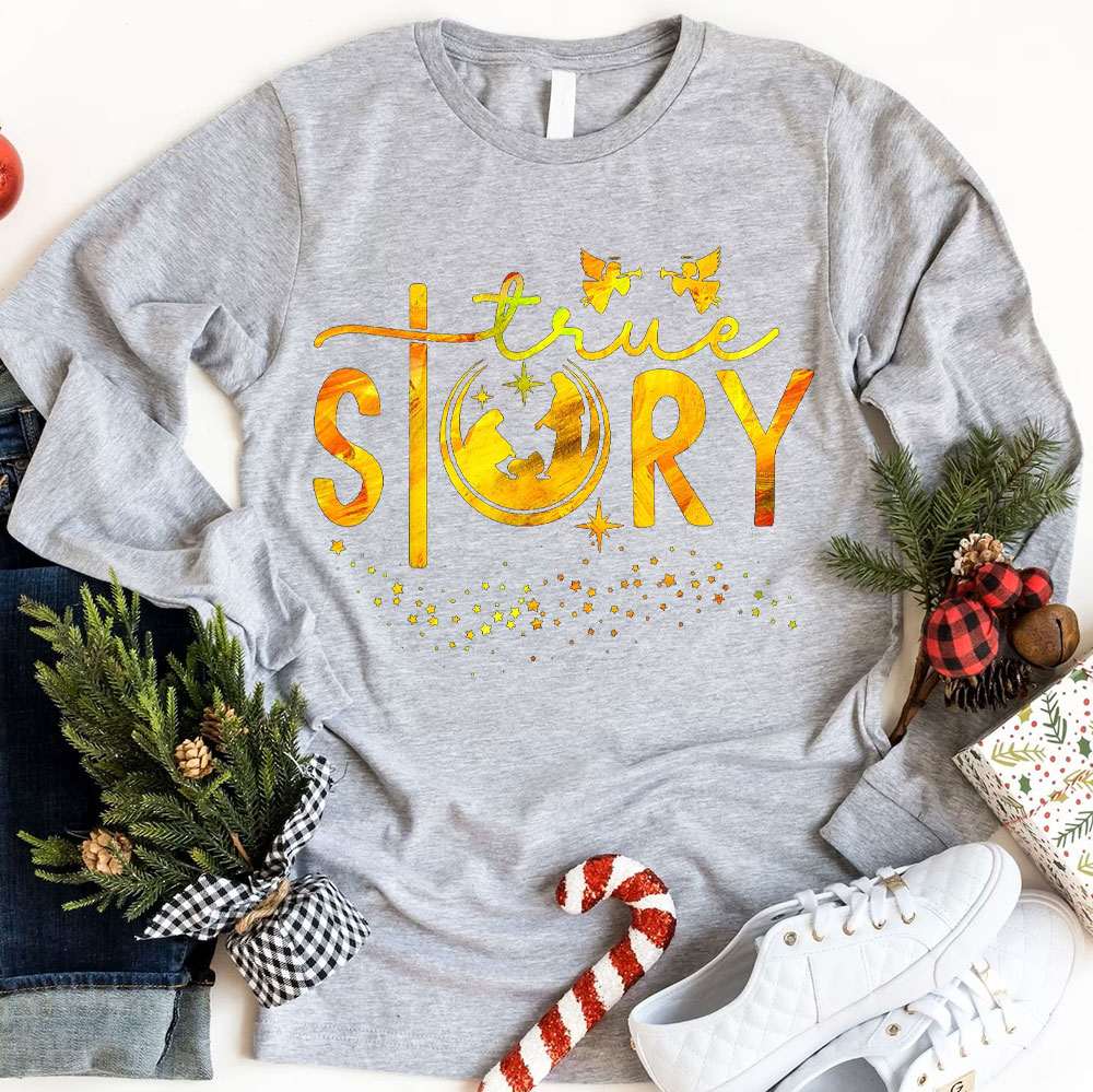 The Gold True Story Christian Christmas T-Shirt