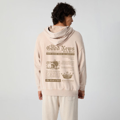 The Good News Christian Washed Hoodie