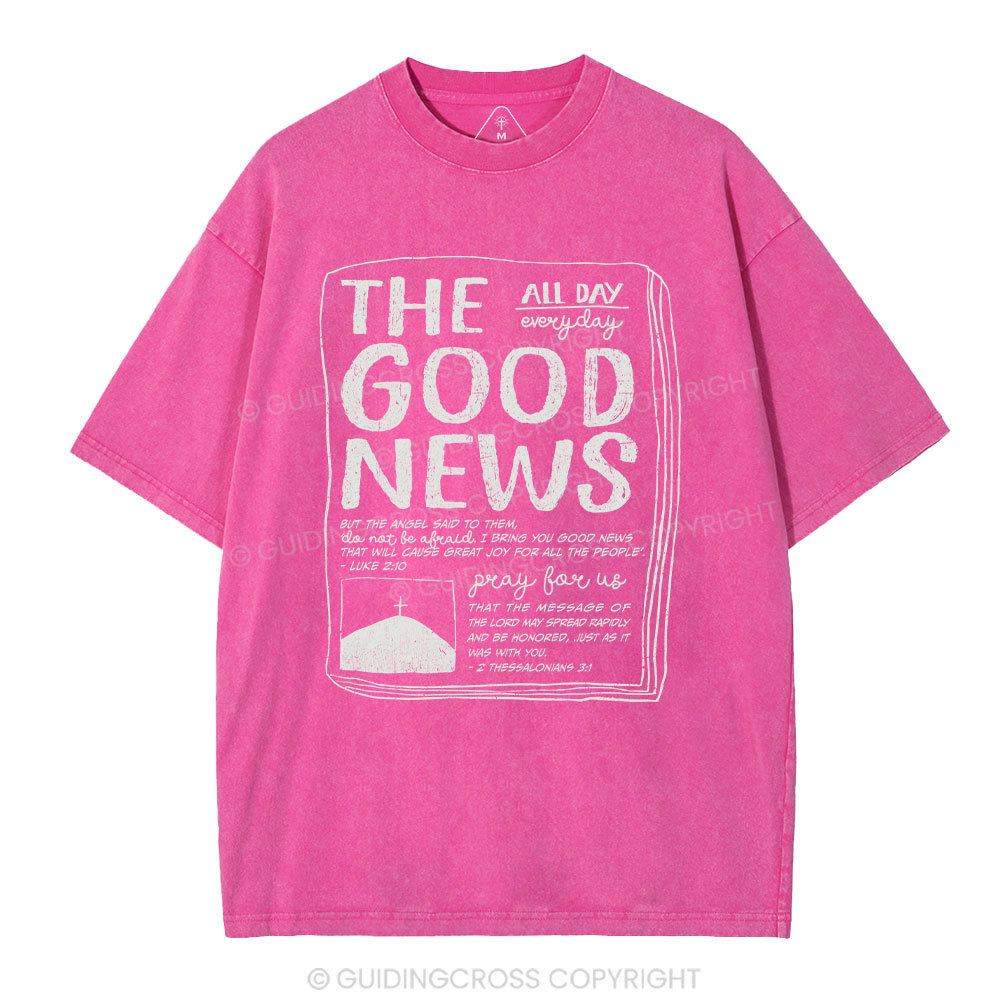 The Good News Christian Washed T-Shirt