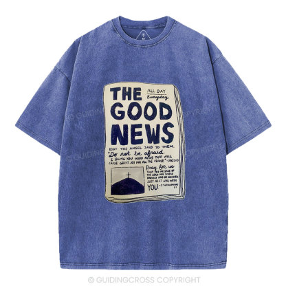 The Good News Christian Washed T-Shirt
