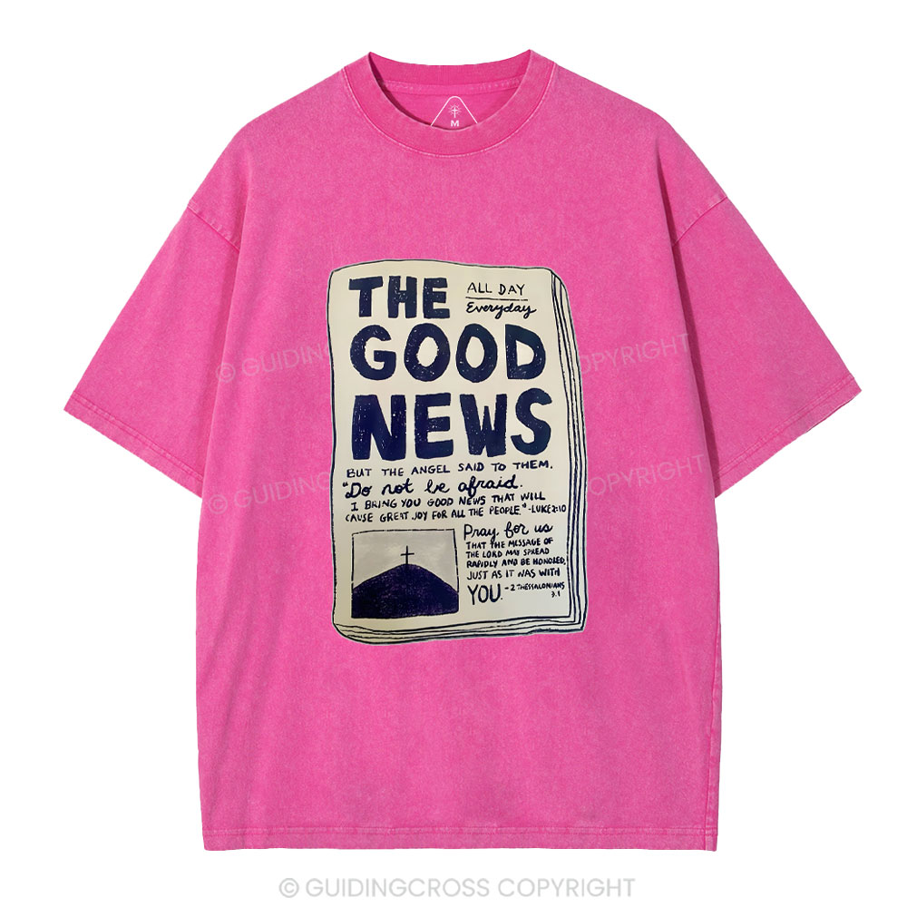 The Good News Christian Washed T-Shirt