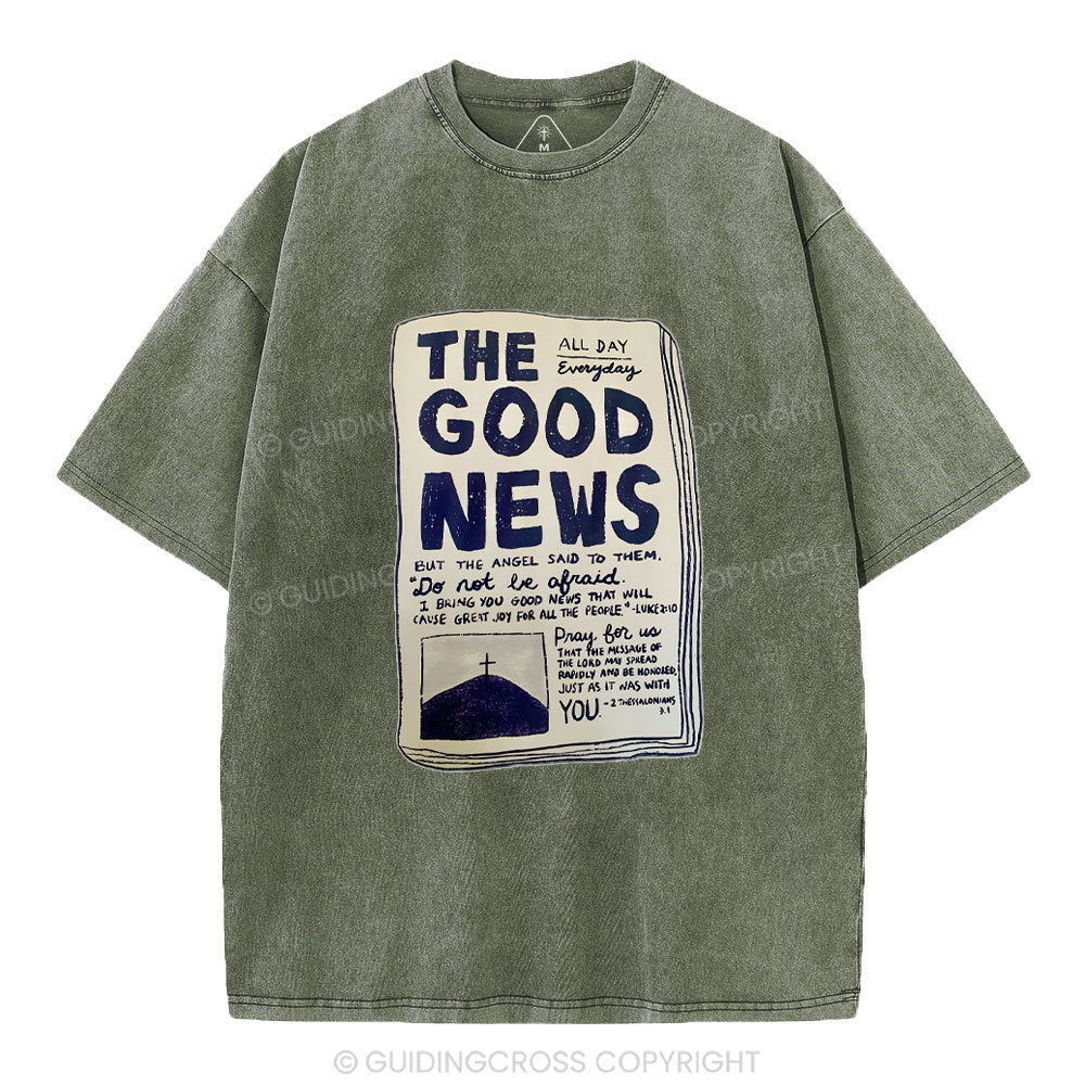 The Good News Christian Washed T-Shirt