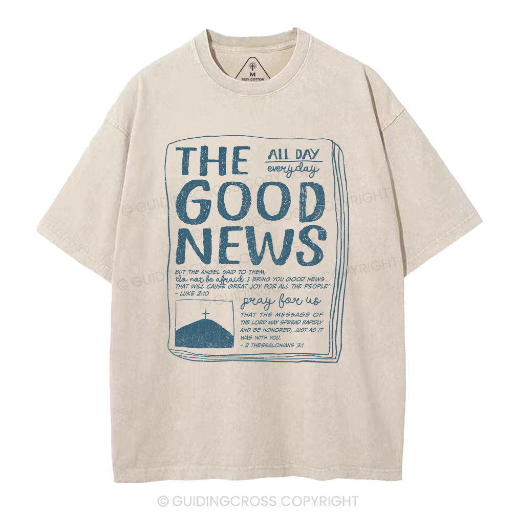 The Good News Christian Washed T-Shirt