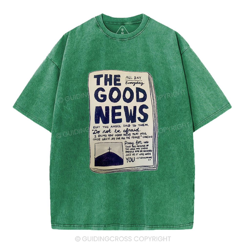 The Good News Christian Washed T-Shirt