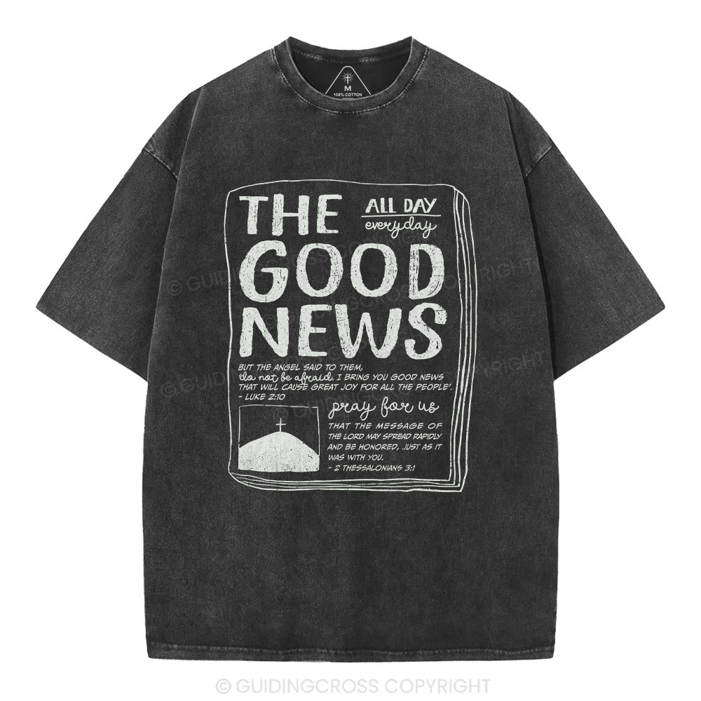 The Good News Christian Washed T-Shirt