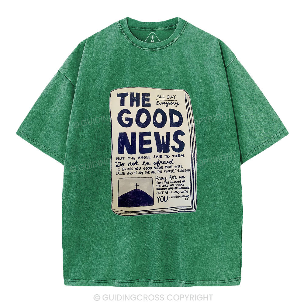 The Good News Christian Washed T-Shirt