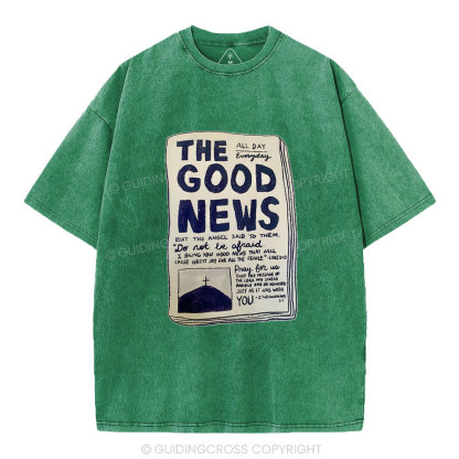 The Good News Christian Washed T-Shirt