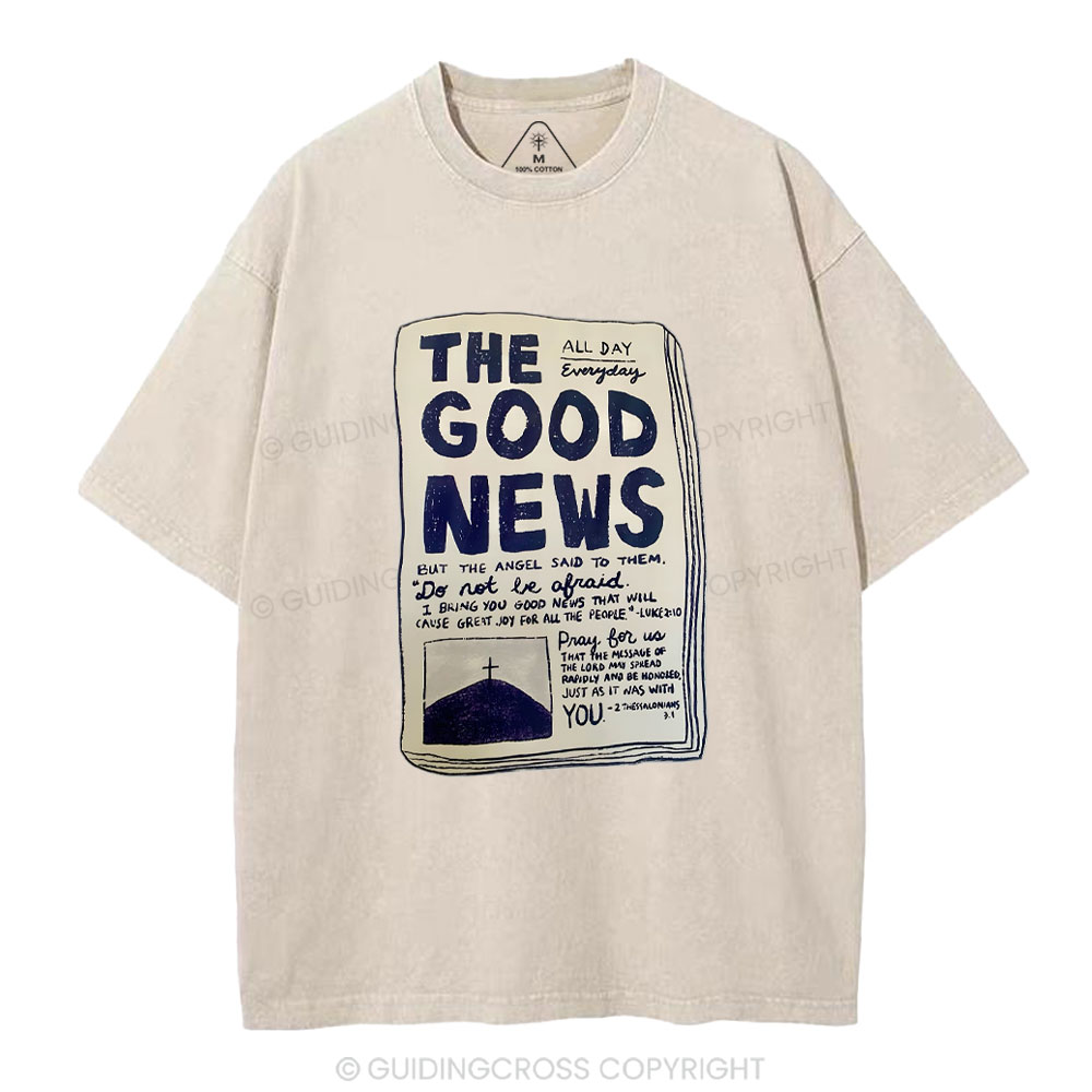 The Good News Christian Washed T-Shirt