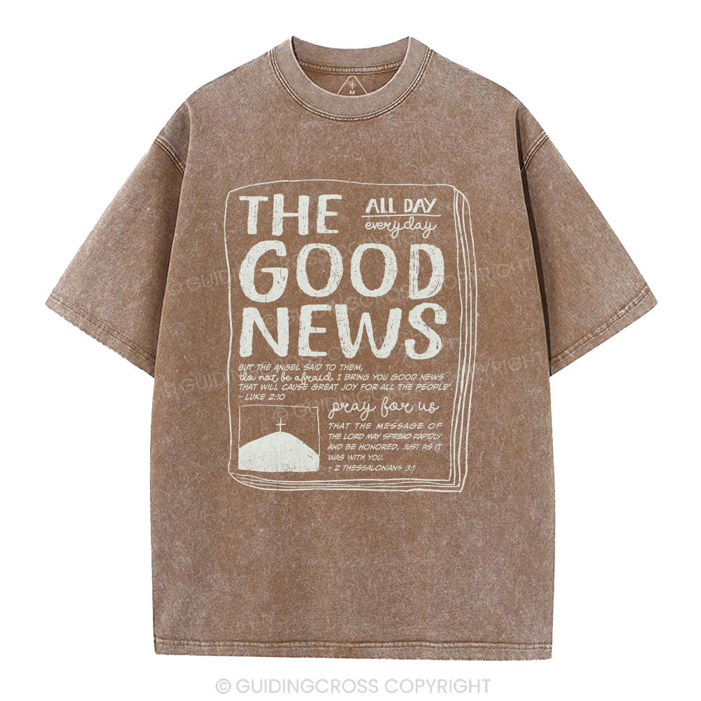 The Good News Christian Washed T-Shirt