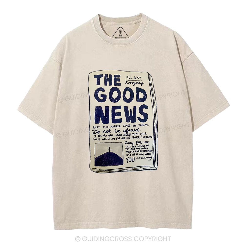The Good News Christian Washed T-Shirt