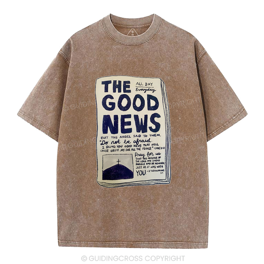 The Good News Christian Washed T-Shirt