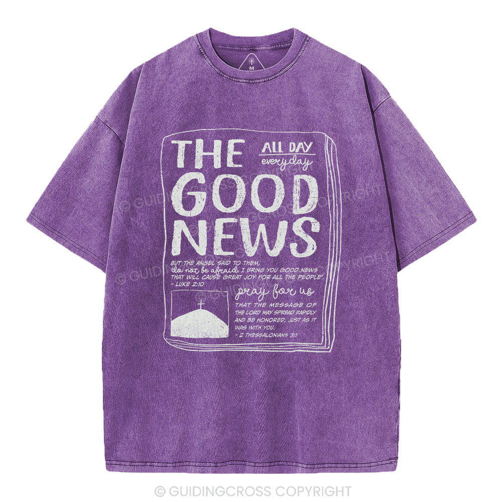 The Good News Christian Washed T-Shirt