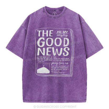 The Good News Christian Washed T-Shirt