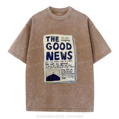 The Good News Christian Washed T-Shirt