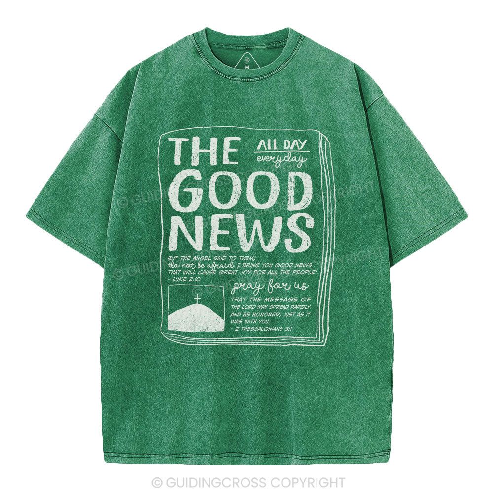 The Good News Christian Washed T-Shirt