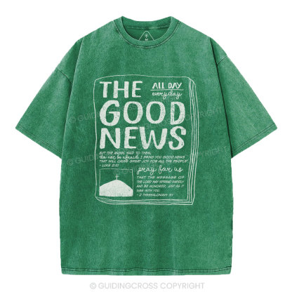 The Good News Christian Washed T-Shirt