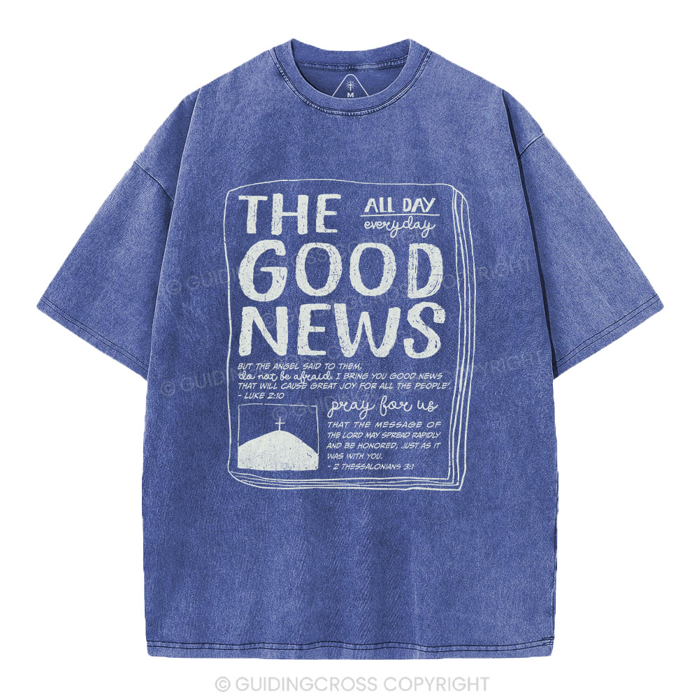 The Good News Christian Washed T-Shirt