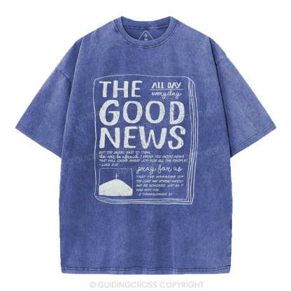 The Good News Christian Washed T-Shirt