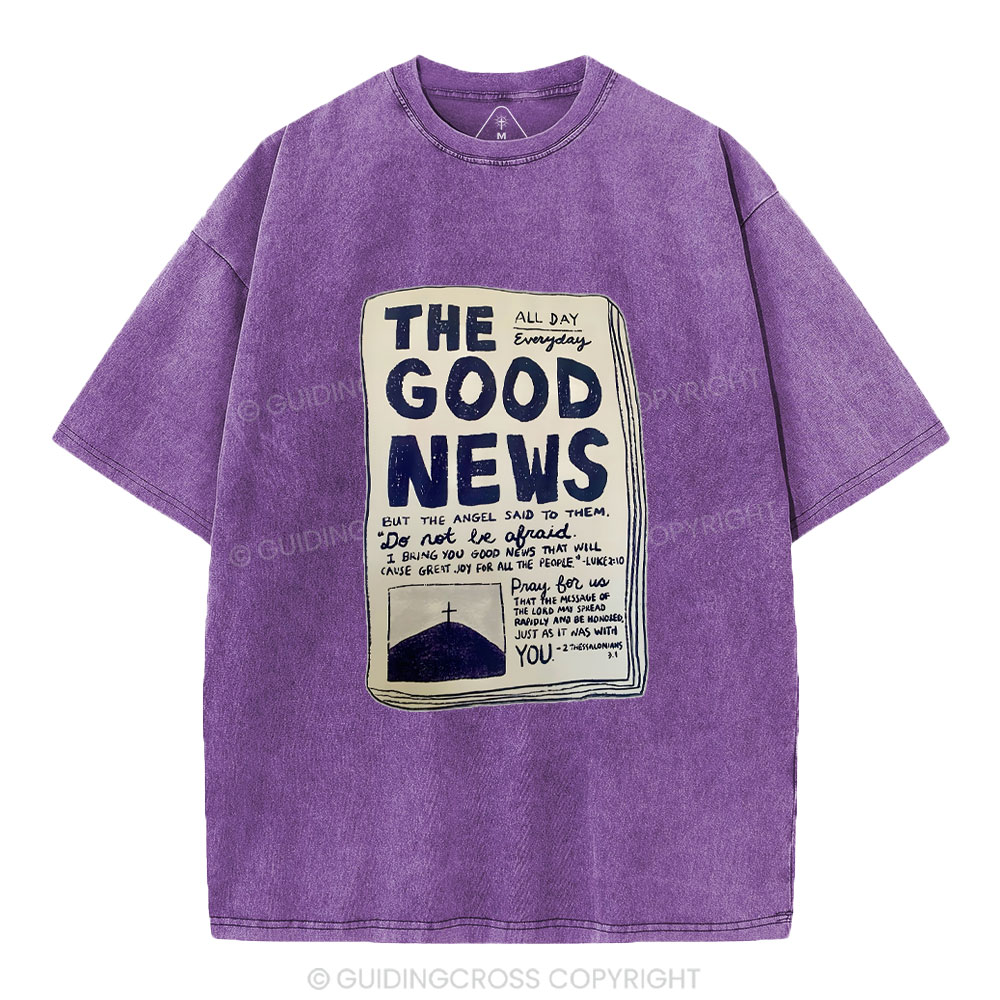 The Good News Christian Washed T-Shirt