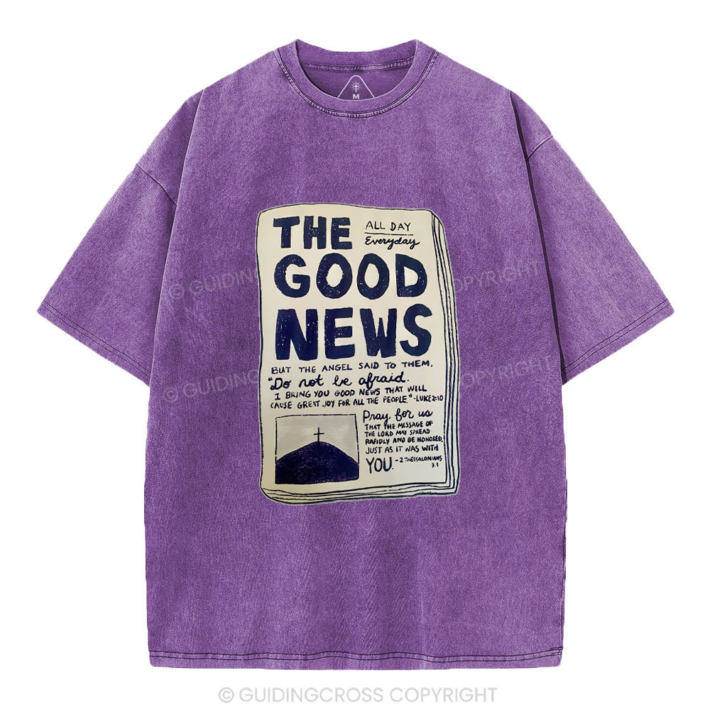 The Good News Christian Washed T-Shirt